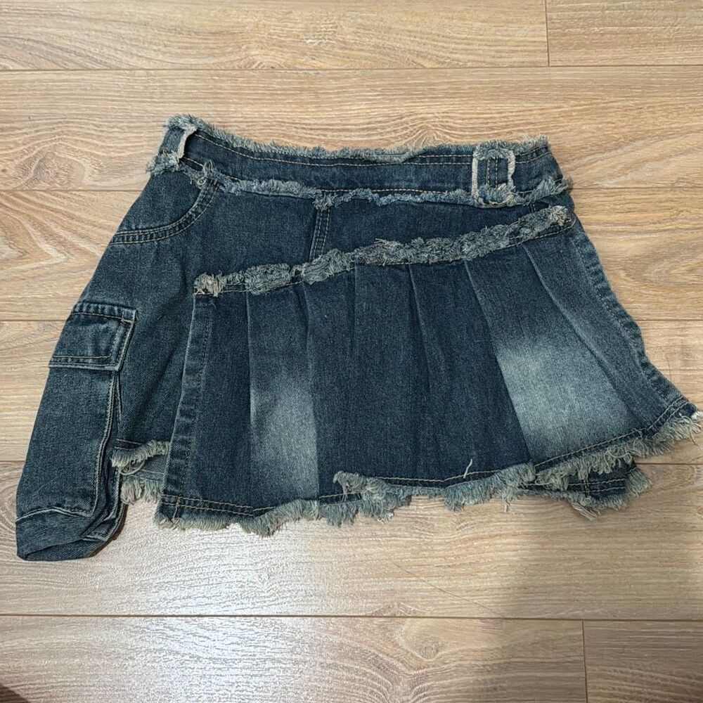 ‎Mid rise denim skirt xxs